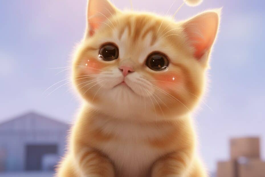 쿠팡 직구 배송을 기다리며 반짝이는 눈으로 올려다보는 외계 고양이 스텔라 썸네일