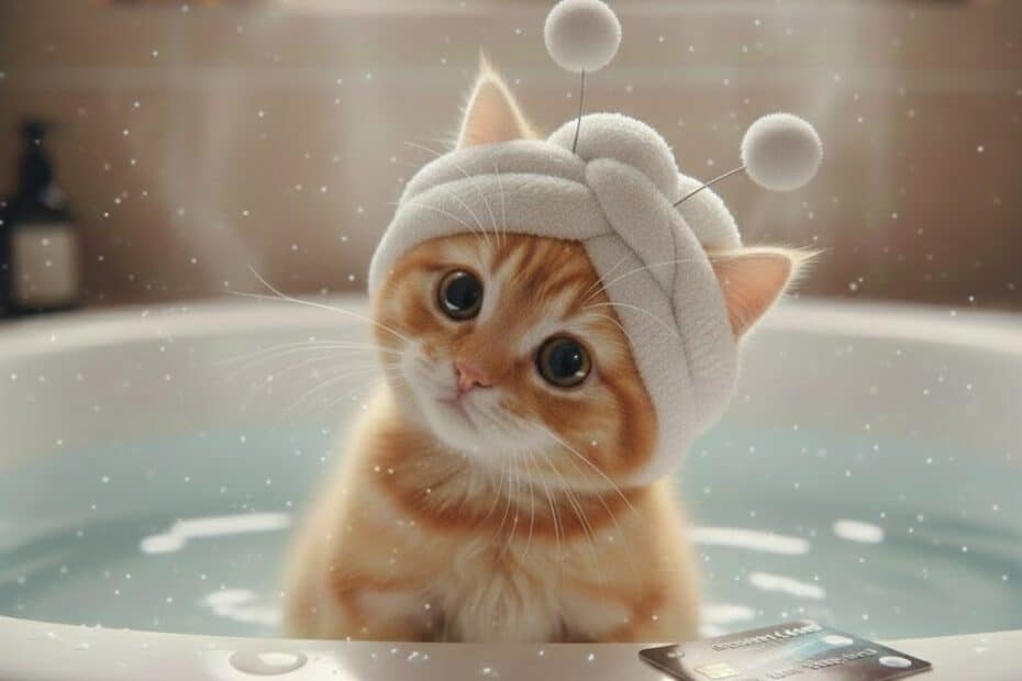 세탁기에 돌린 신용카드를 욕탕에서 걱정하는 외계 고양이, ATM 테스트 전 상황