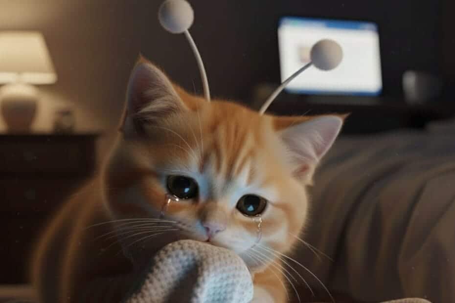 통관 거부 후 세관 폐기 상황에서 환불을 고민하는 직구 소비자 감정 표현 이미지