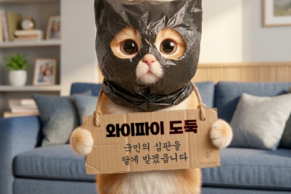 와이파이 도둑 고양이 썸네일 밤에 와이파이 느림